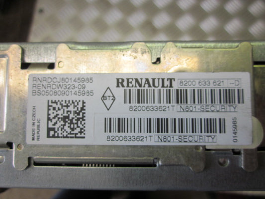 Renault Clio 3 Radio M/Cd Med OEM Nr. Ophugger Fra Renault Ophugger
