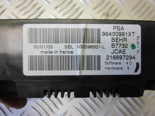 Peugeot 307 Varmeregulering Med OEM Nr. Ophugger Fra Peugeot Ophugger