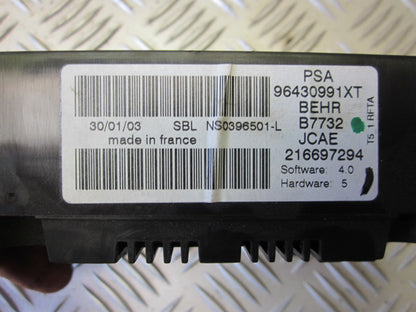 Peugeot 307 Varmeregulering Med OEM Nr. Ophugger Fra Peugeot Ophugger