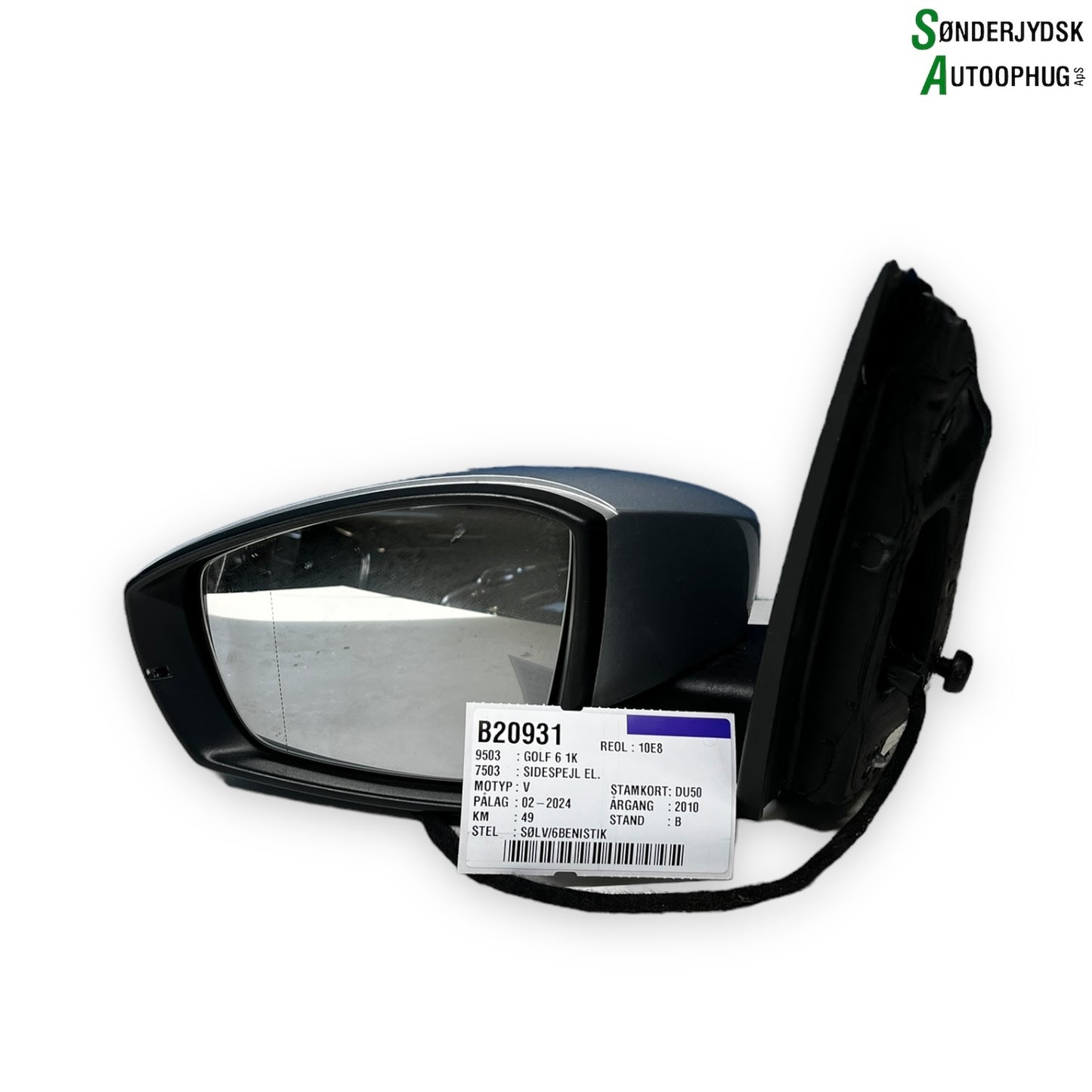 VW Golf 6 1K Sidespejl Med OEM Nr. 6R1857501AC Fra VW Ophugger