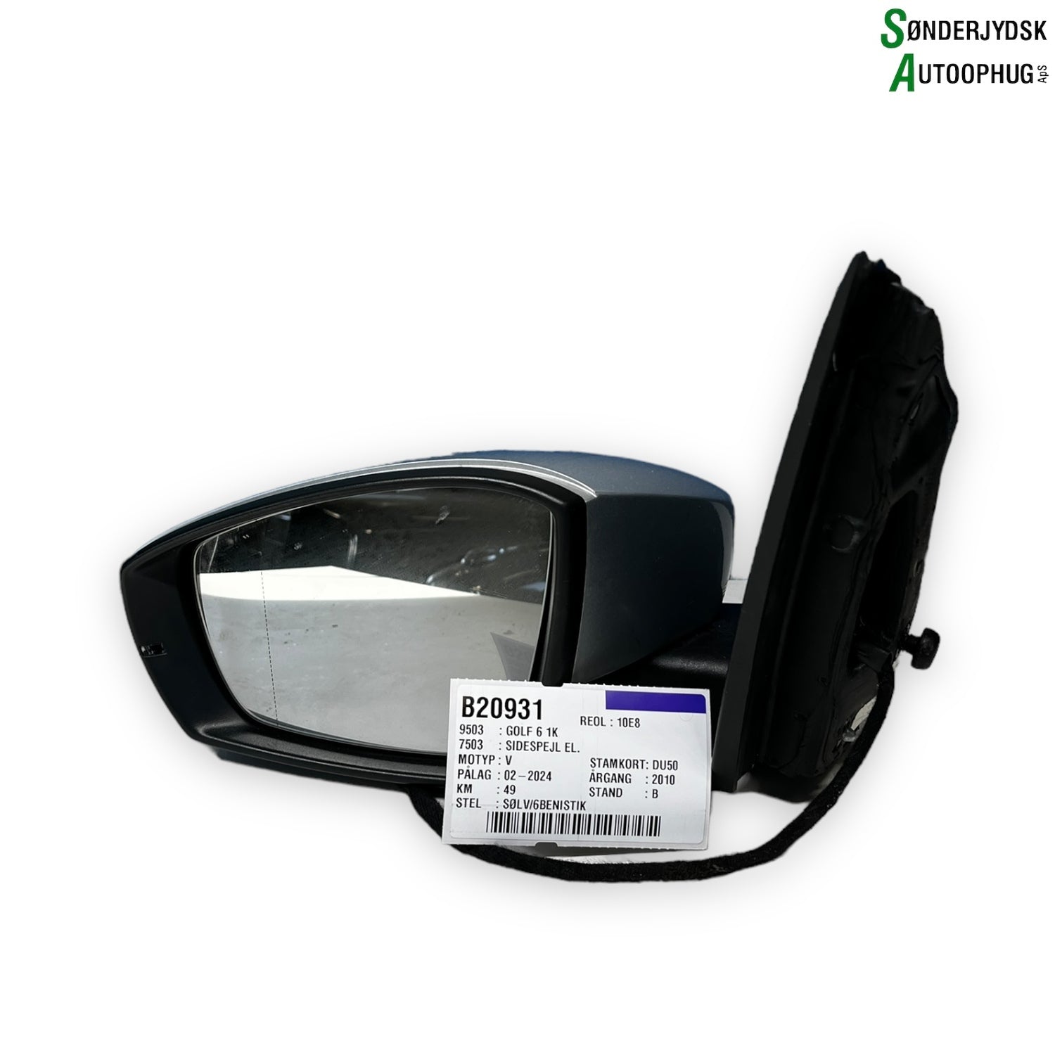 VW Golf 6 1K Sidespejl Med OEM Nr. 6R1857501AC Fra VW Ophugger