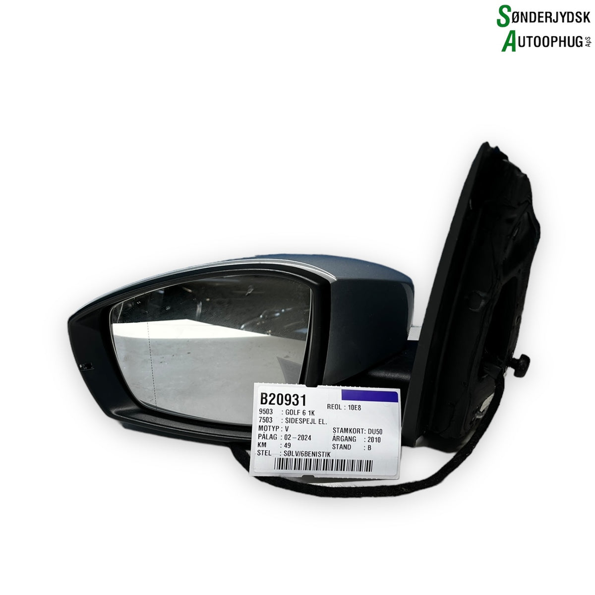 VW Golf 6 1K Sidespejl Med OEM Nr. 6R1857501AC Fra VW Ophugger
