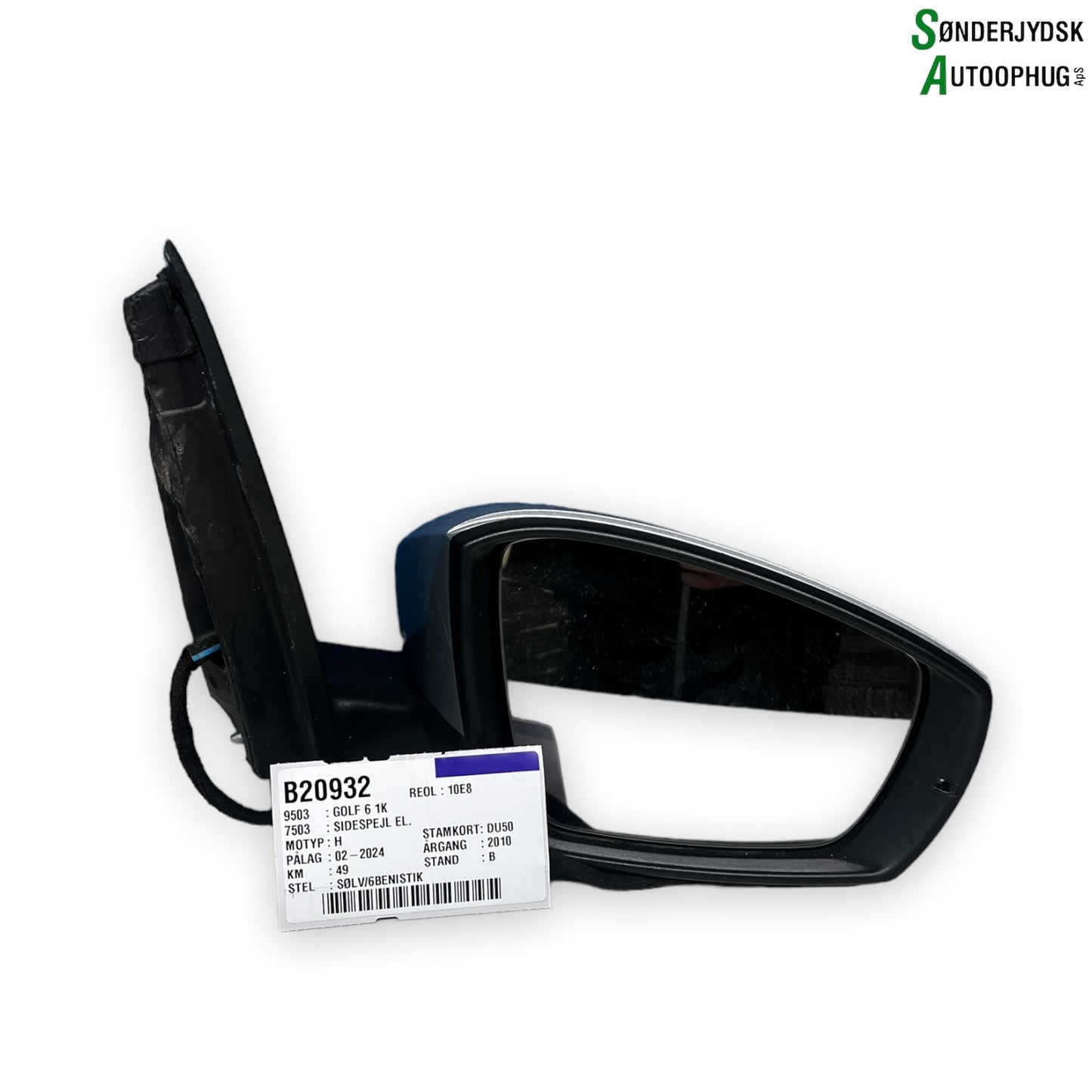 VW Golf 6 1K Sidespejl Med OEM Nr. 6R2857502J Fra VW Ophugger