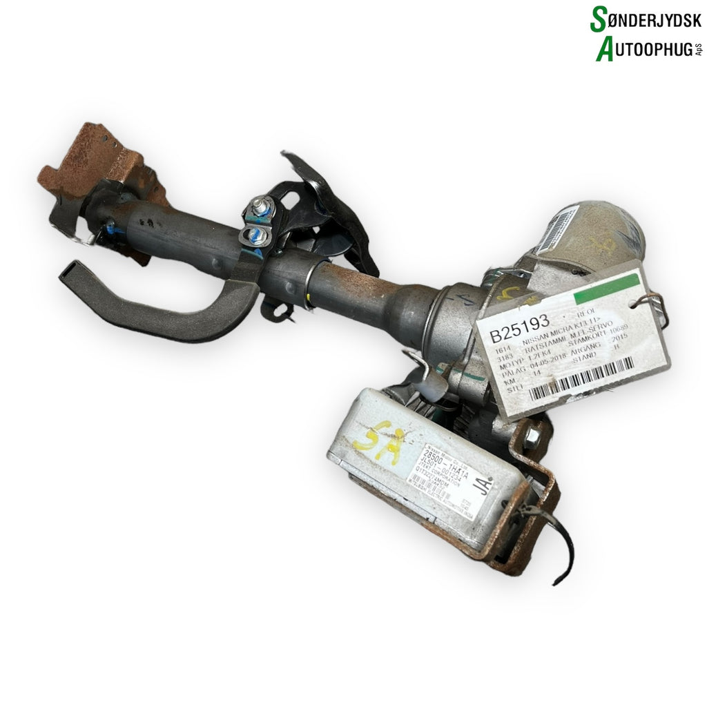 Nissan Micra K13 Ratstamme M/El-Servo Med OEM Nr. JL501001234 Fra Nissan Ophugger