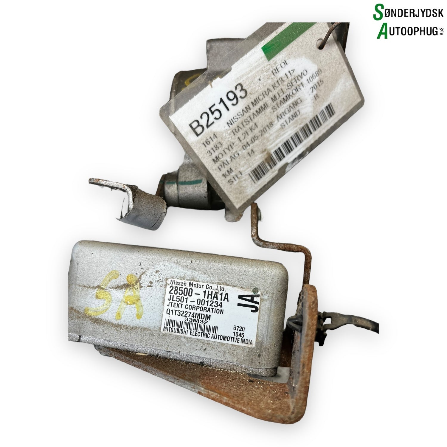 Nissan Micra K13 Ratstamme M/El-Servo Med OEM Nr. Q1T32274MDM Fra Nissan Ophugger