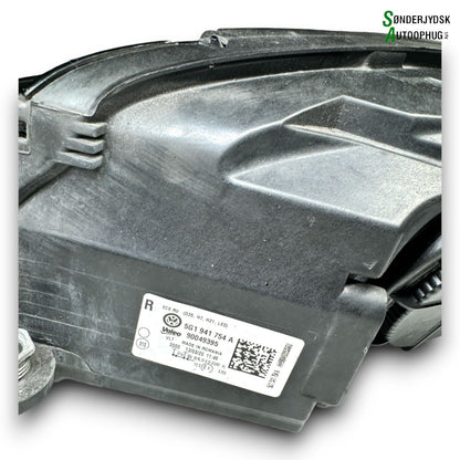 VW Golf 7 AU Forlygte Med OEM Nr. 4G0907697G Fra VW Ophugger