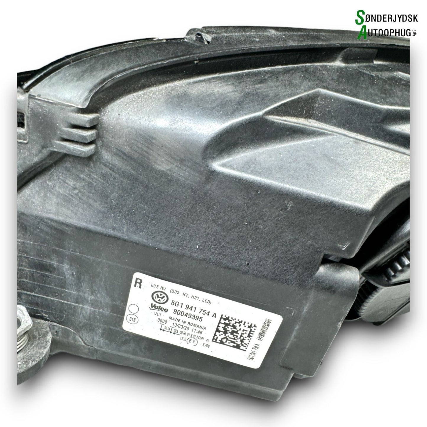 VW Golf 7 AU Forlygte Med OEM Nr. 3D0941329 Fra VW Ophugger