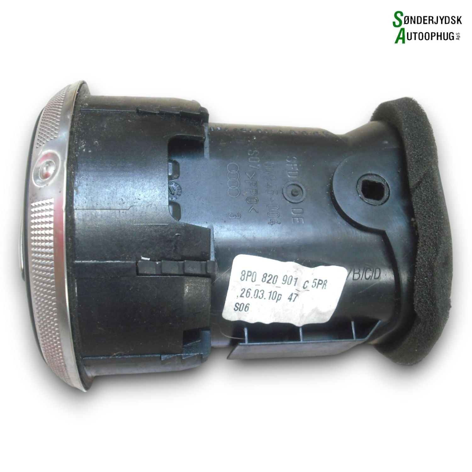 Audi A3 Friskluftsdyse Med OEM Nr. 8P0820901C5PR Fra Audi Ophugger