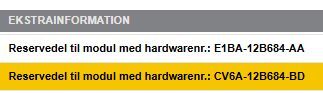 Ford B-Max Motorstyring - Motorstyreboks - Injection Elboks Med OEM Nr. 1870841 Fra Ford Ophugger