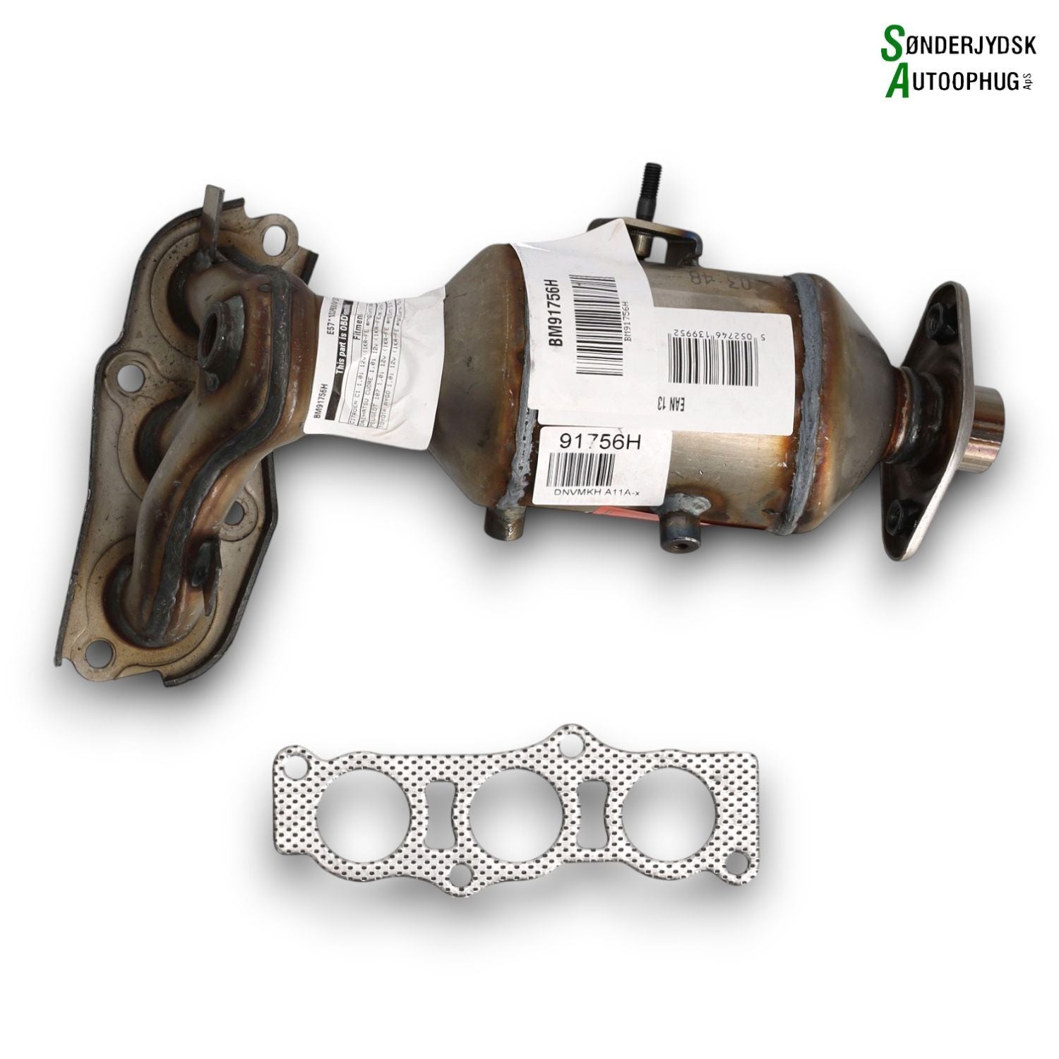 Citroen C1 Katalysator Med OEM Nr. 171400Q080 Fra Citroen Ophugger