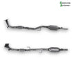 Skoda Fabia Katalysator Med OEM Nr. 6Q0254501BX Fra Skoda Ophugger