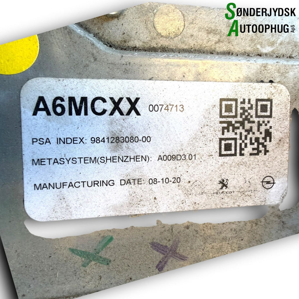 Peugeot 2008 Obc Ladebox Med OEM Nr. 9841283080 Fra Peugeot Ophugger