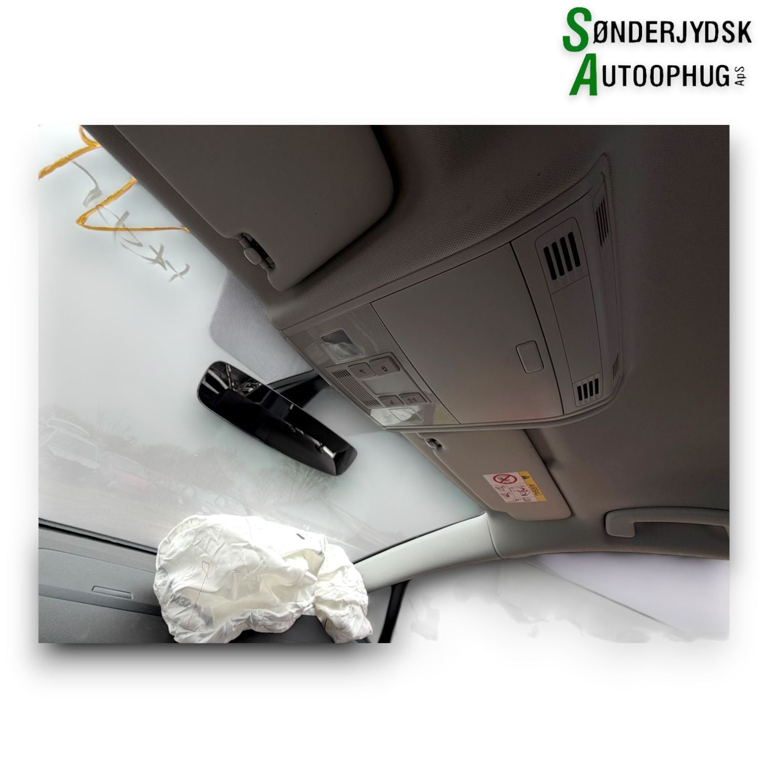 VW Golf Sportsvan Bakspejl Indvend Med OEM Nr. 3G0857511AC Fra VW Ophugger
