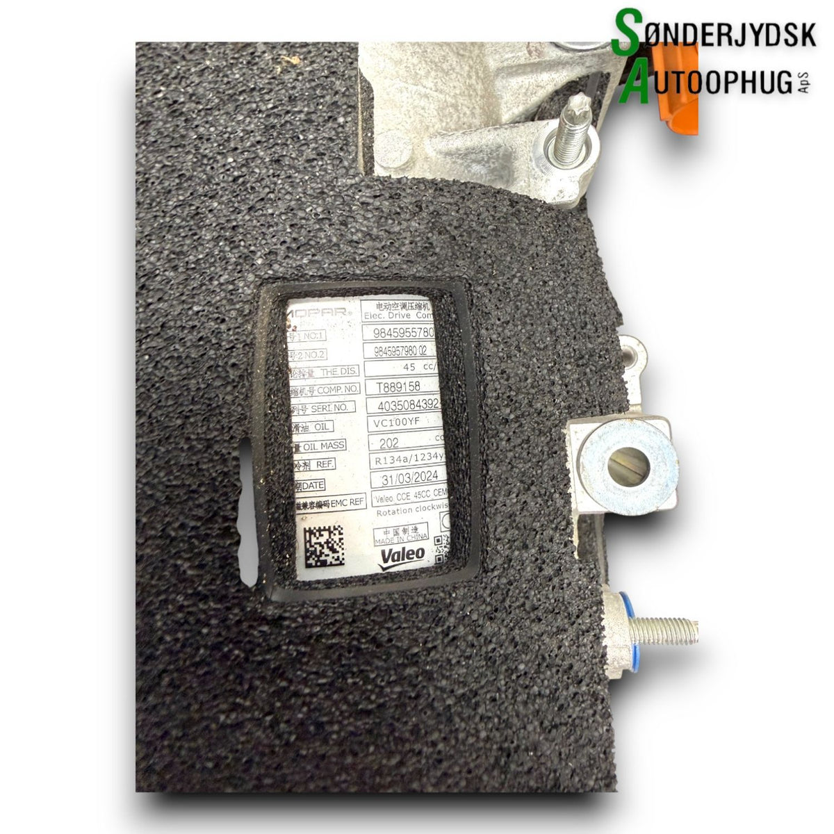 Peugeot Expert Aircondition Pumpe Med OEM Nr. 9855610380 Fra Peugeot Ophugger