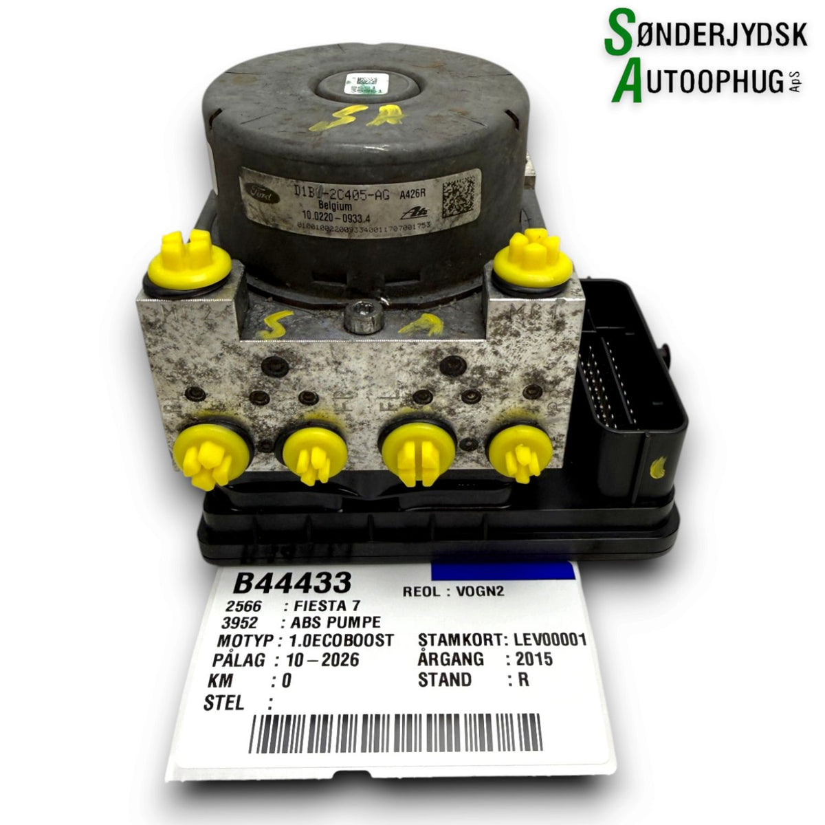 Ford Fiesta 7 ABS Pumpe Med OEM Nr. 10022006784 Fra Ford Ophugger