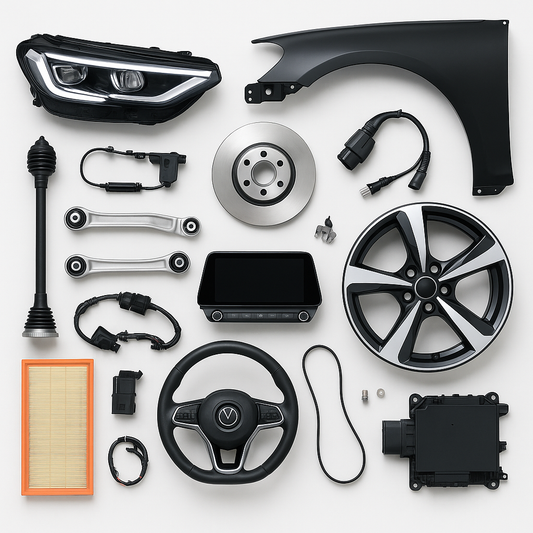 VW Golf 7 AU Alufælge Sterling Sølv Med OEM Nr. 5G0071498A88Z Fra VW Ophugger