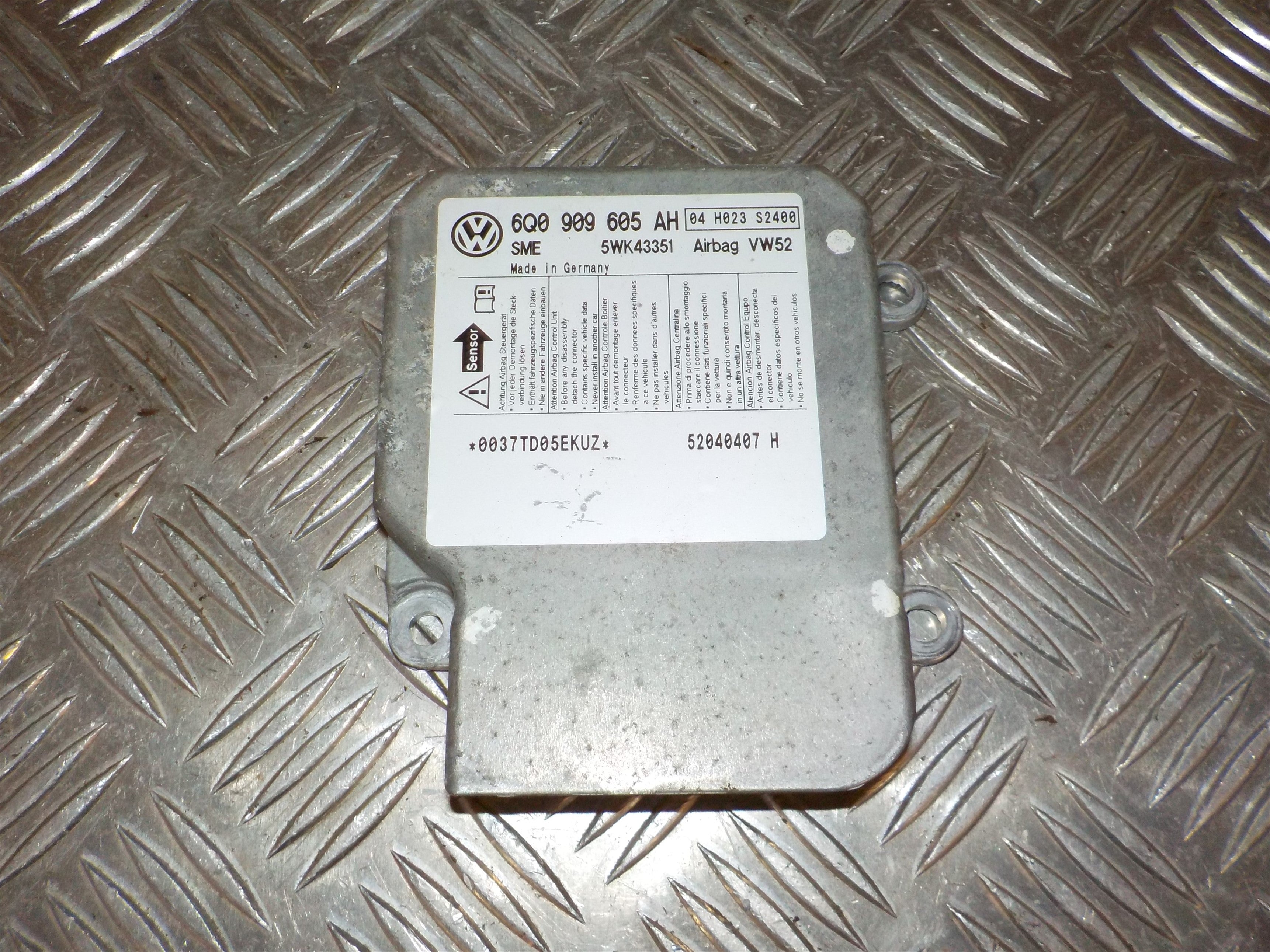 VW Caddy 2K Airbag Elboks Med OEM Nr. 6Q0909605AH Fra VW Ophugger