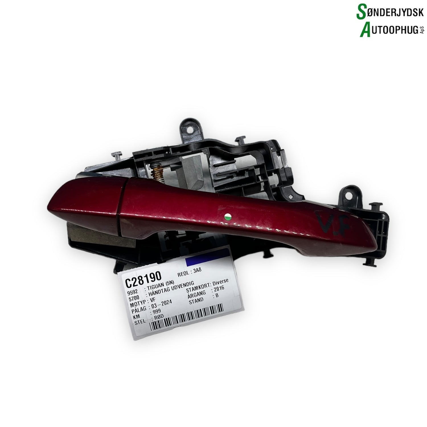 VW Tiguan Håndtag Udvendig Med OEM Nr. 13431526S Fra VW Ophugger