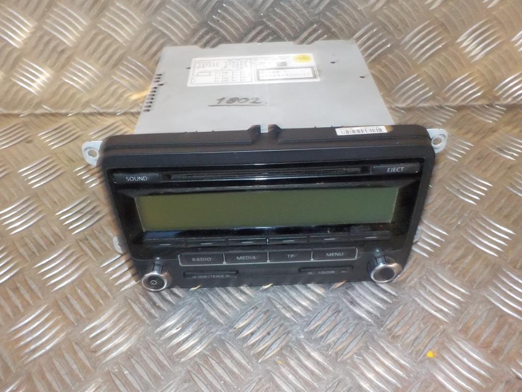 VW Caddy 2K Radio M/Cd Med OEM Nr. 1k0035186aa Fra VW Ophugger