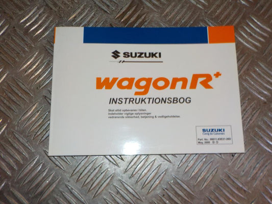 Suzuki Wagon R Instruktionsbog Med OEM Nr. DANSK Fra Suzuki Ophugger