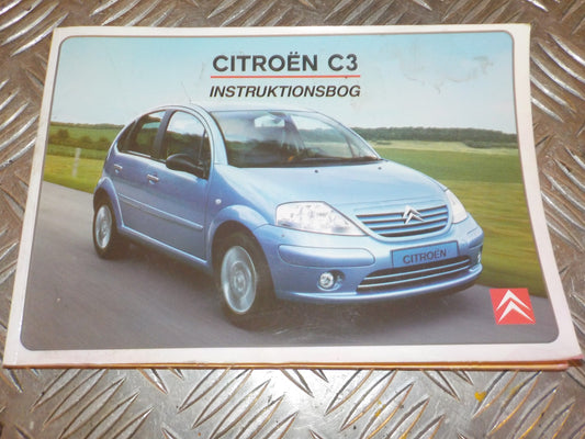 Citroen C3 Instruktionsbog Med OEM Nr. Ophugger Fra Citroen Ophugger