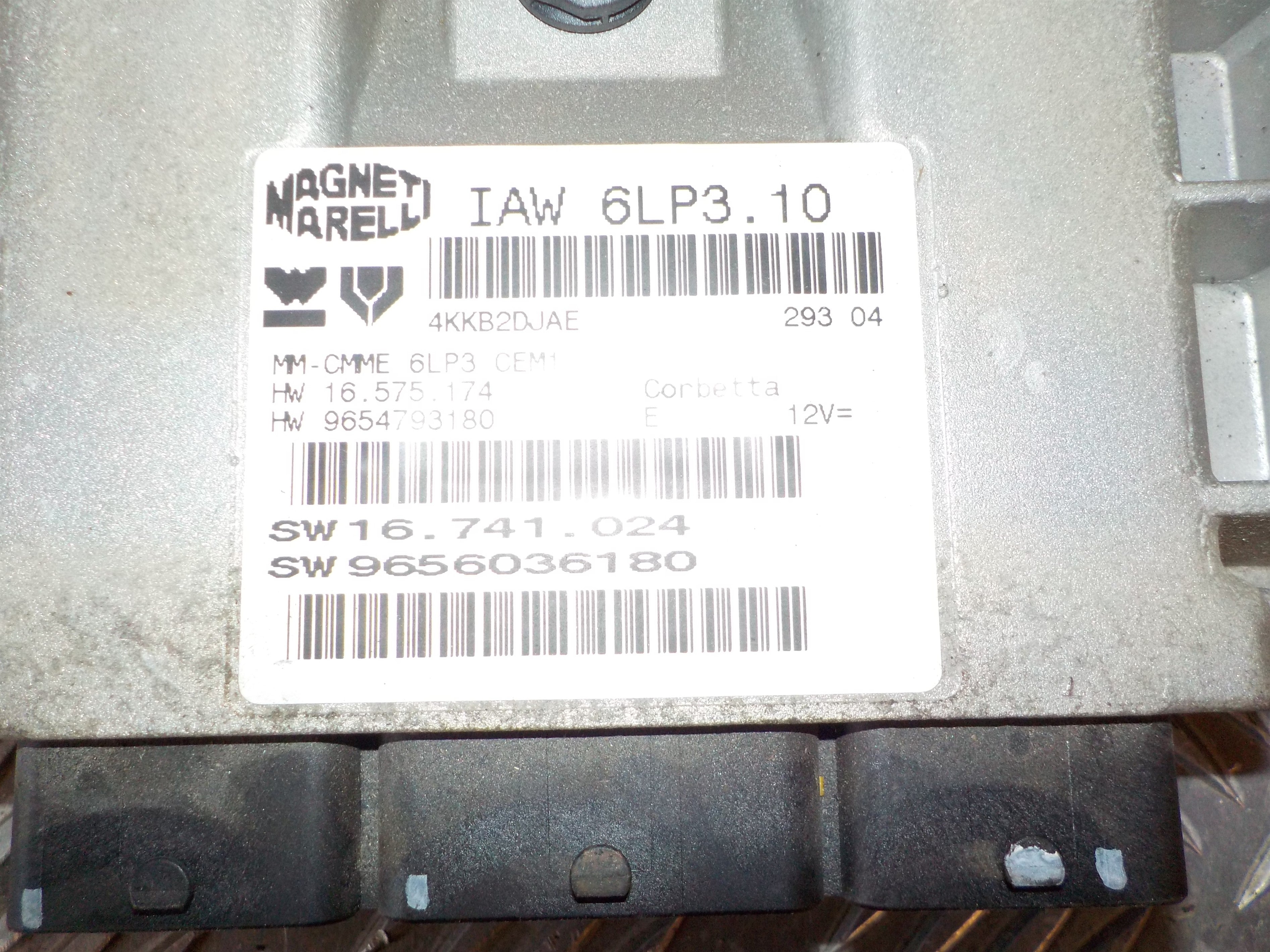 Peugeot 407 Startspærre Med OEM Nr. 9654793180 Fra Peugeot Ophugger