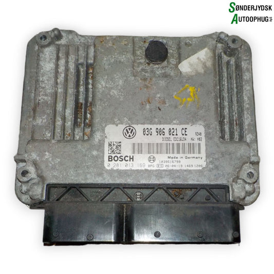 VW Eos 1Q Motorstyring - Motorstyreboks - Injection Elboks Med OEM Nr. 03G906021CE Fra VW Ophugger