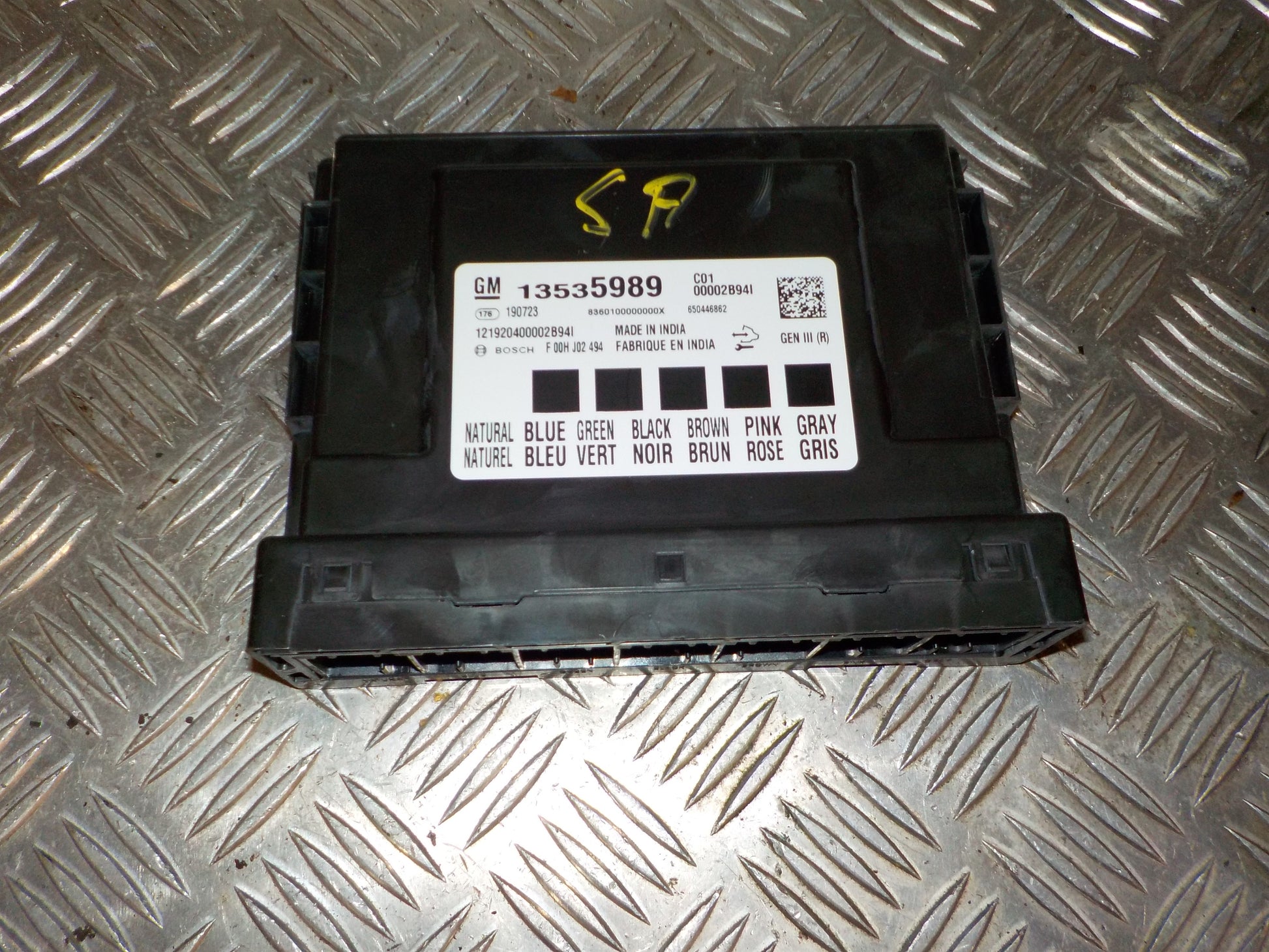 Opel Astra K Bcm / Komfortkomputer Med OEM Nr. 13535989 Fra Opel Ophugger