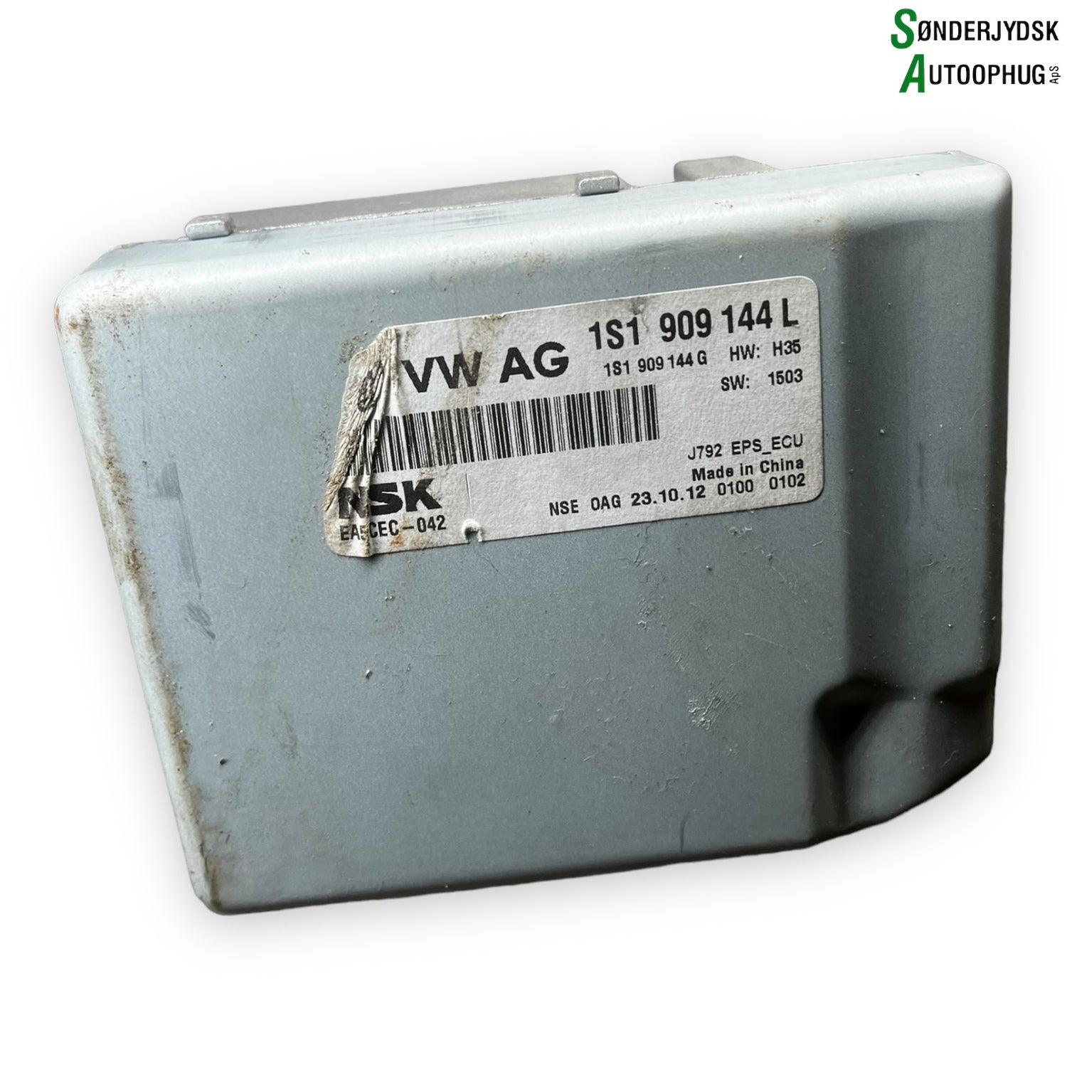VW Up Ratstamme M/El-Servo Med OEM Nr. 1S1909144G Fra VW Ophugger