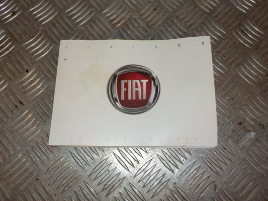 Fiat 500 Instruktionsbog Med OEM Nr. DANSK Fra Fiat Ophugger