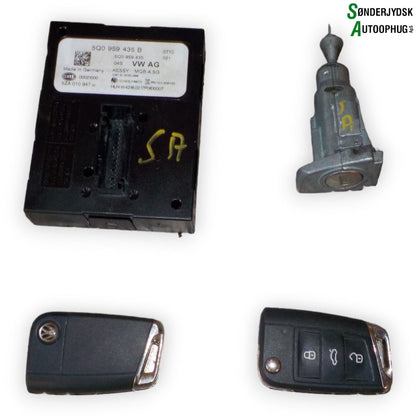 VW Golf 7 AU Låsesæt  Med OEM Nr. 5G0959752DF Fra VW Ophugger