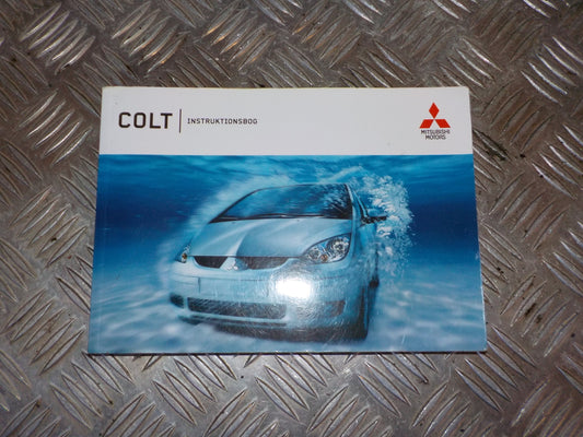 Mitsubishi Colt Instruktionsbog Med OEM Nr. DANSK Fra Mitsubishi Ophugger