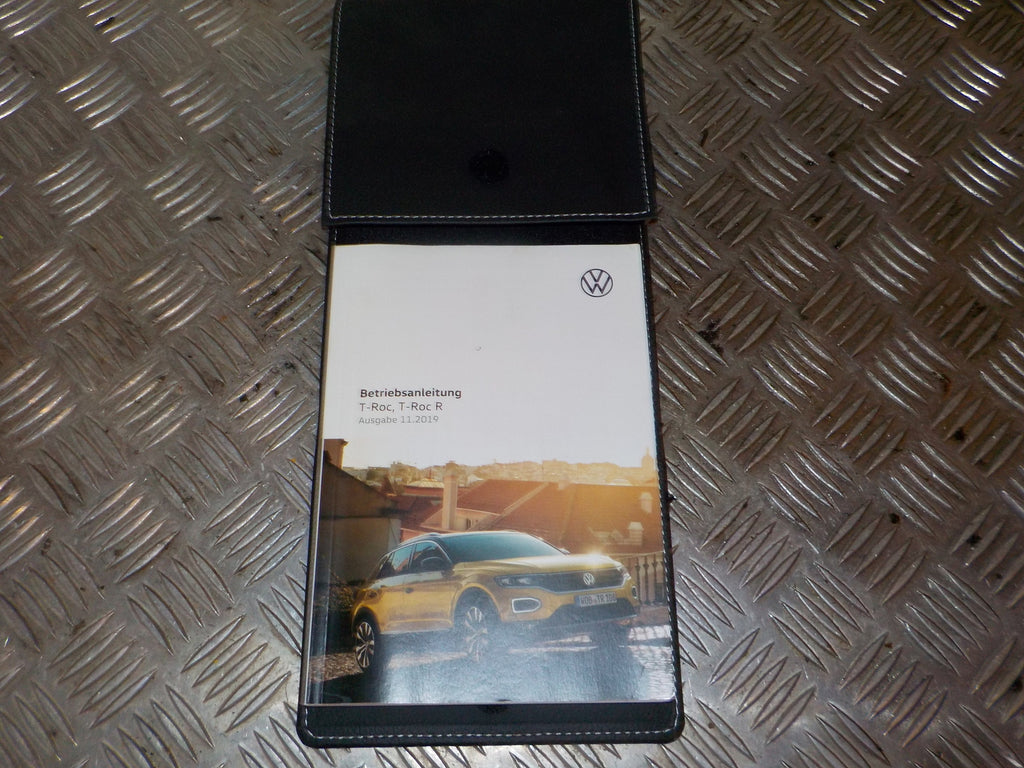 VW T-Roc Instruktionsbog Med OEM Nr. TYSK Fra VW Ophugger