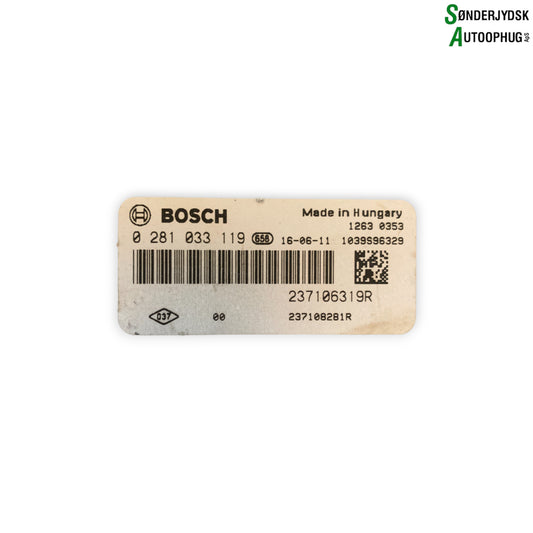 Renault Clio 4 Motorstyring - Motorstyreboks - Injection Elboks Med OEM Nr. 028103319 Fra Renault Ophugger