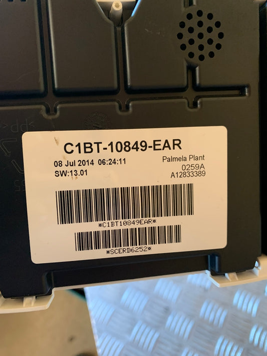 Ford B-Max Speedometer - Instrument Med OEM Nr. C1BT10849EAR Fra Ford Ophugger