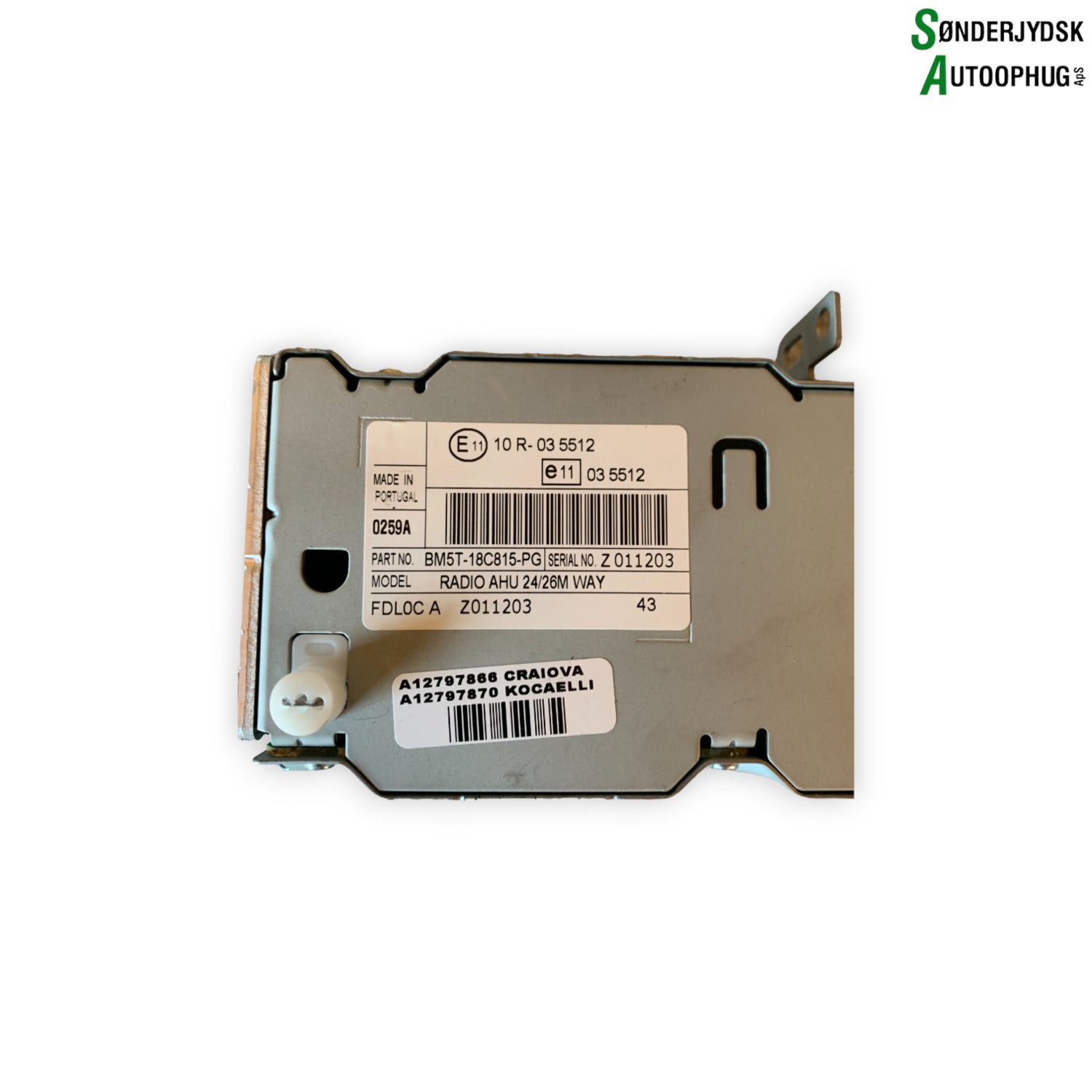 Ford B‑Max Radio, Multi Display Med OEM Nr. 2017880 Fra Ford Ophugger