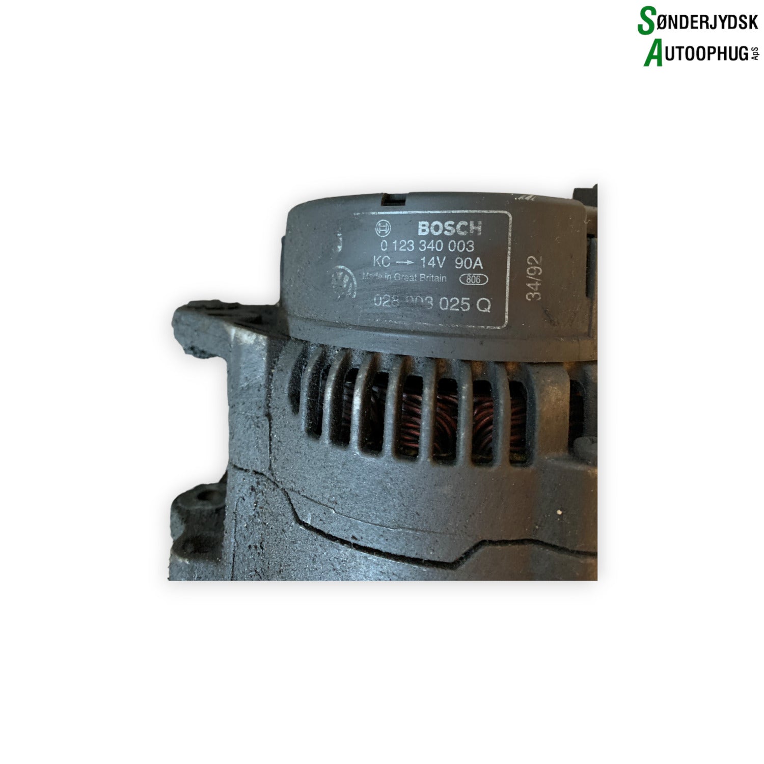 VW Transporter T4 Generator Med OEM Nr. 0123340003 Fra VW Ophugger