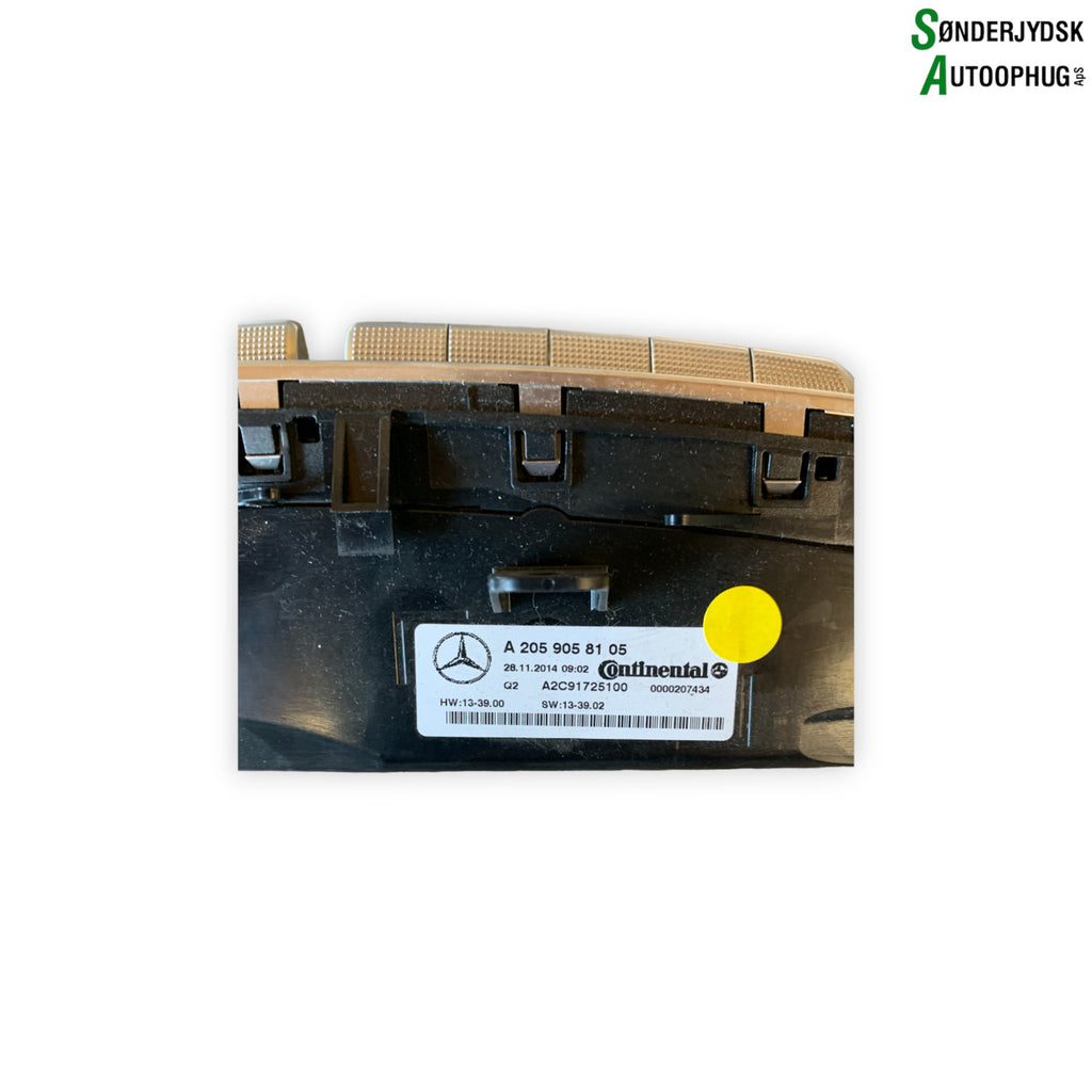 Mercedes-Benz Mercedes C W205 Varmeregulering Med OEM Nr. A2059058105 Fra Mercedes-Benz Ophugger