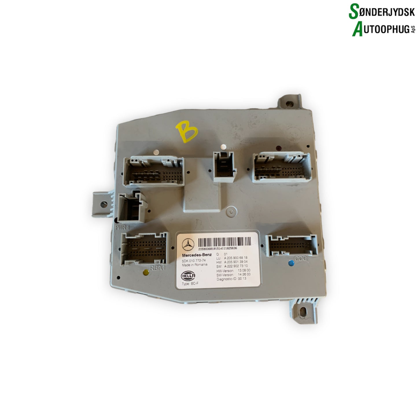 Mercedes-Benz Mercedes C W205 Sikringsboks Med OEM Nr. 205900681880 Fra Mercedes-Benz Ophugger