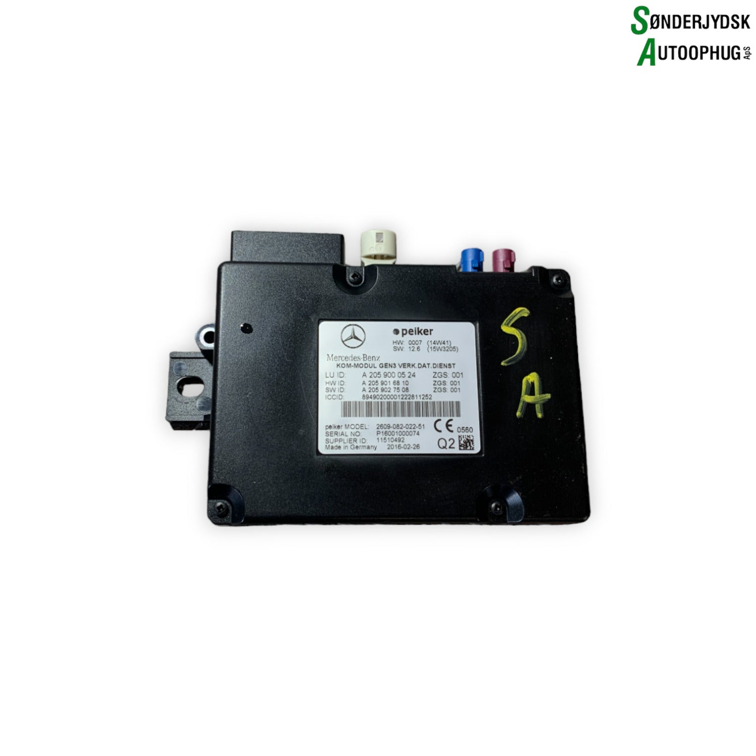 Mercedes-Benz Mercedes A W176 Relæ Diverse Med OEM Nr. A2059000524 Fra Mercedes-Benz Ophugger
