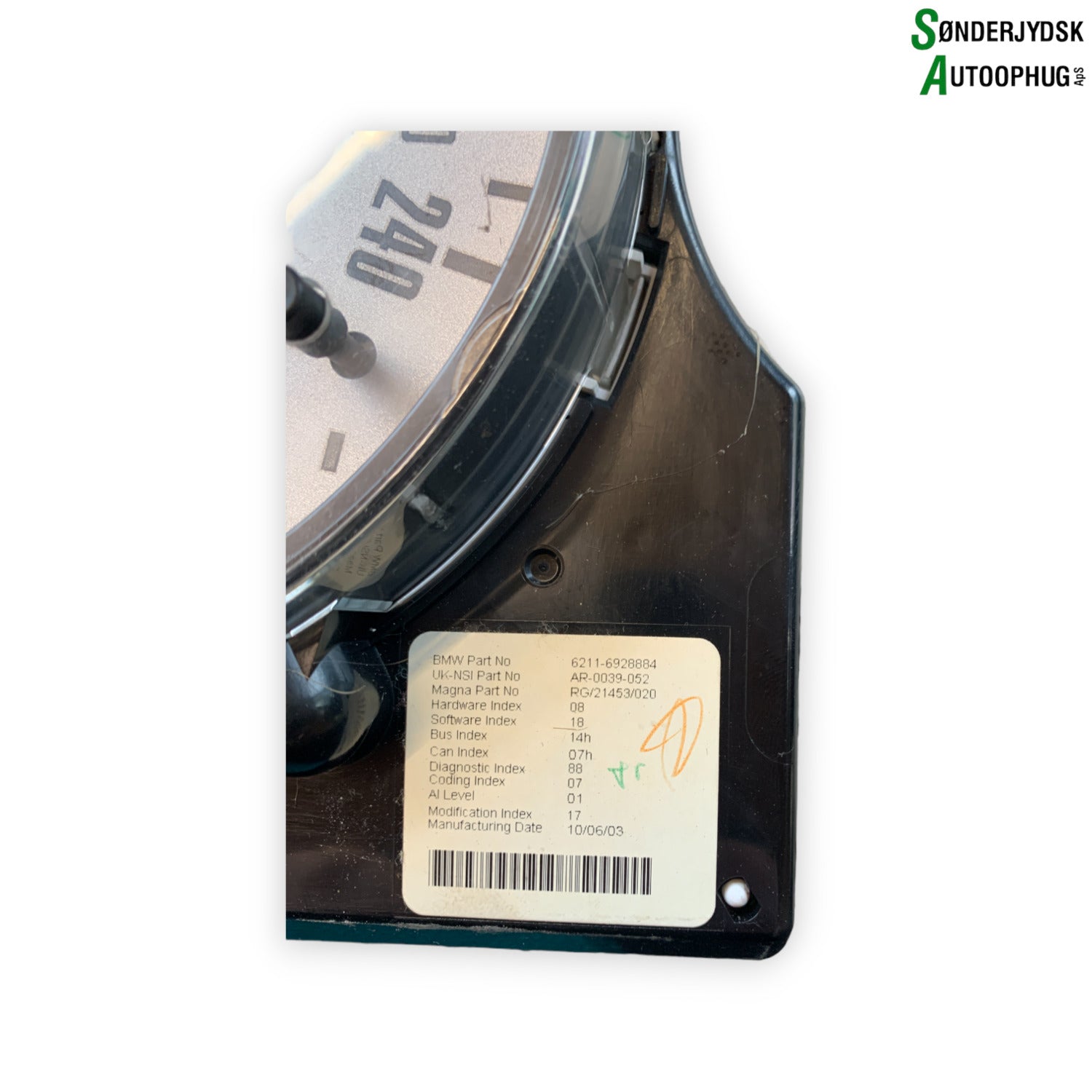Mini Mki Speedometer - Instrument Med OEM Nr. 62116928884 Fra Mini Ophugger