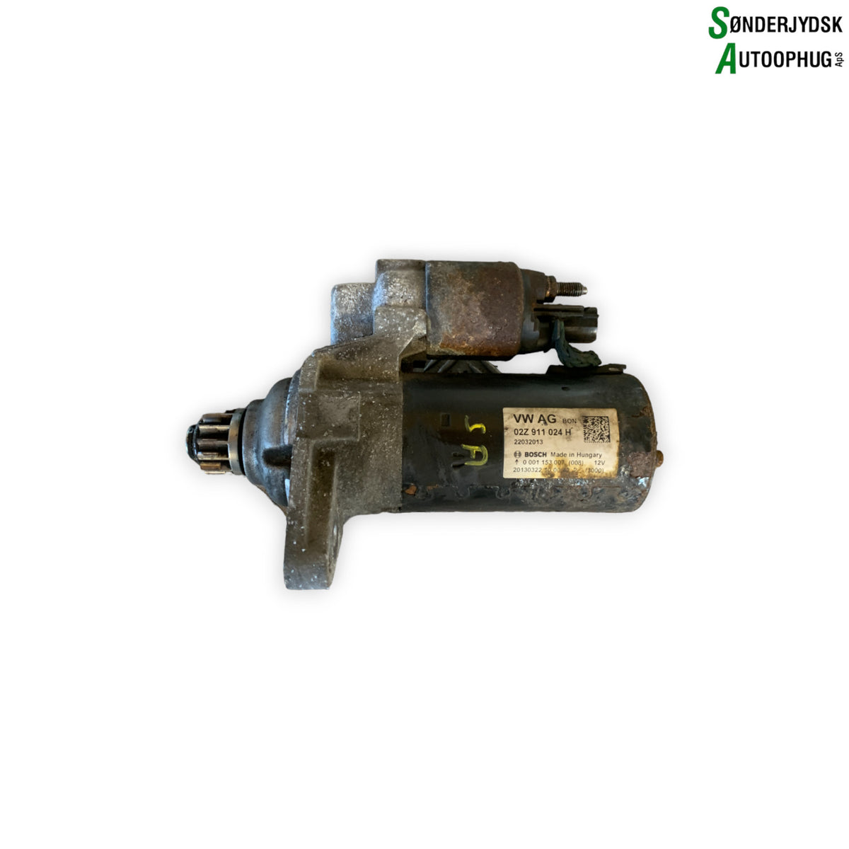 Skoda Rapid Starter Med OEM Nr. 02Z911024H Fra Skoda Ophugger