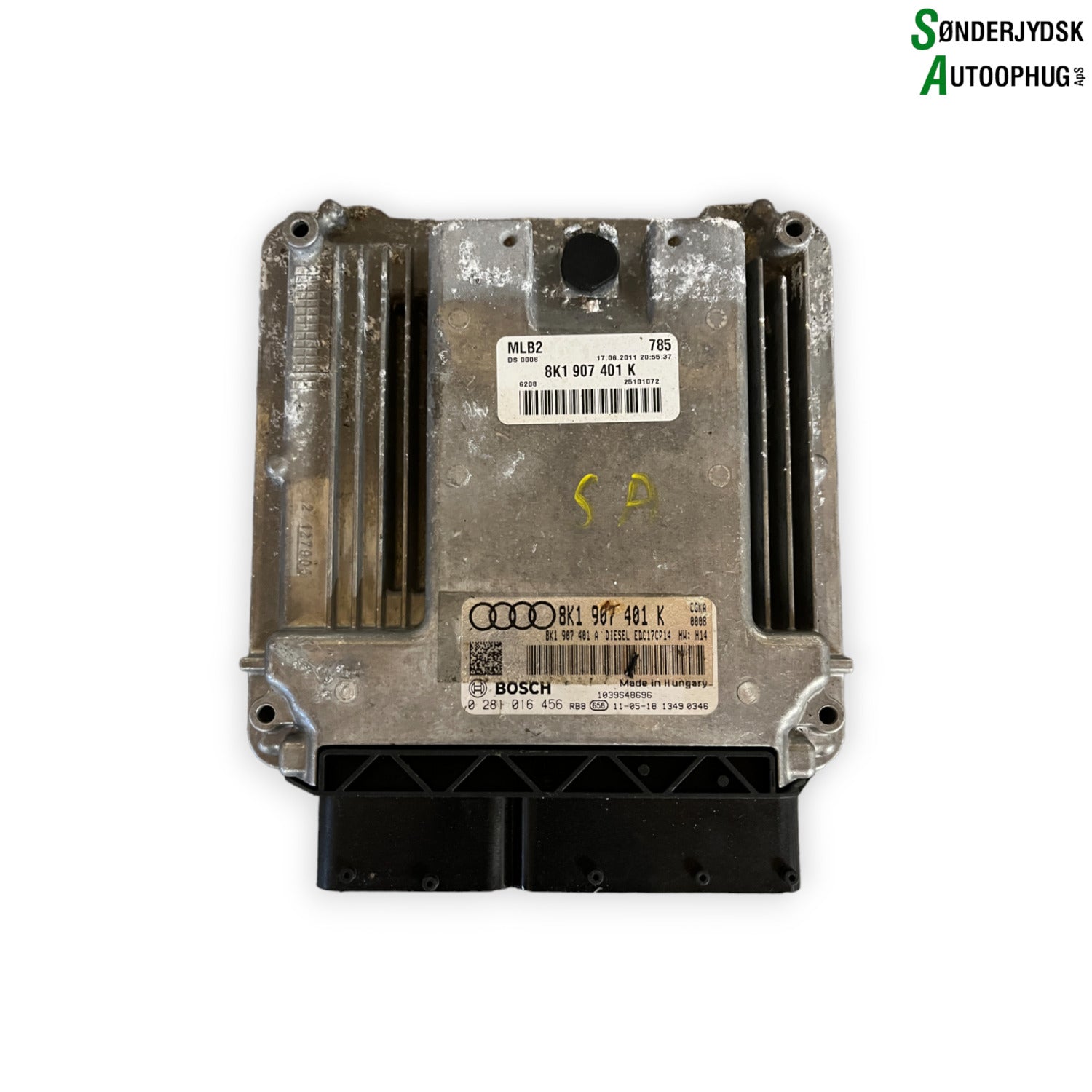 Audi A4 Motorstyring - Motorstyreboks - Injection Elboks Med OEM Nr. 0281016456 Fra Audi Ophugger