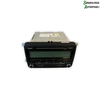 VW Polo 6R Radio M/Cd Med OEM Nr. 5M0035186AA Fra VW Ophugger