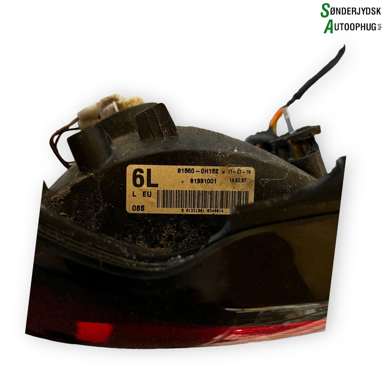 Citroen C1 Baglygte Med OEM Nr. B001031980 Fra Citroen Ophugger