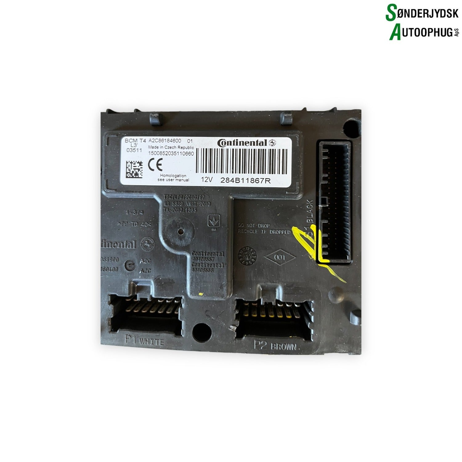 Renault Clio 4 Motorstyring - Motorstyreboks - Injection Elboks Med OEM Nr. 237102928R Fra Renault Ophugger