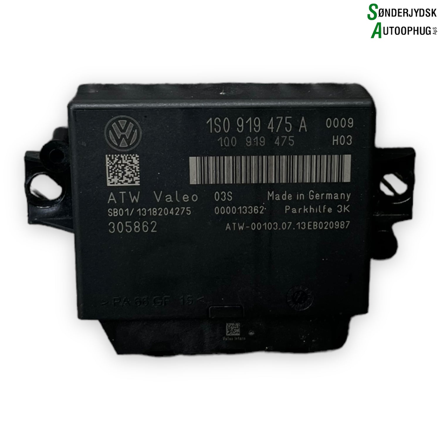 VW UP  Pdc Sensor/Baksensor Med OEM Nr. 1S0919475A Fra VW Ophugger