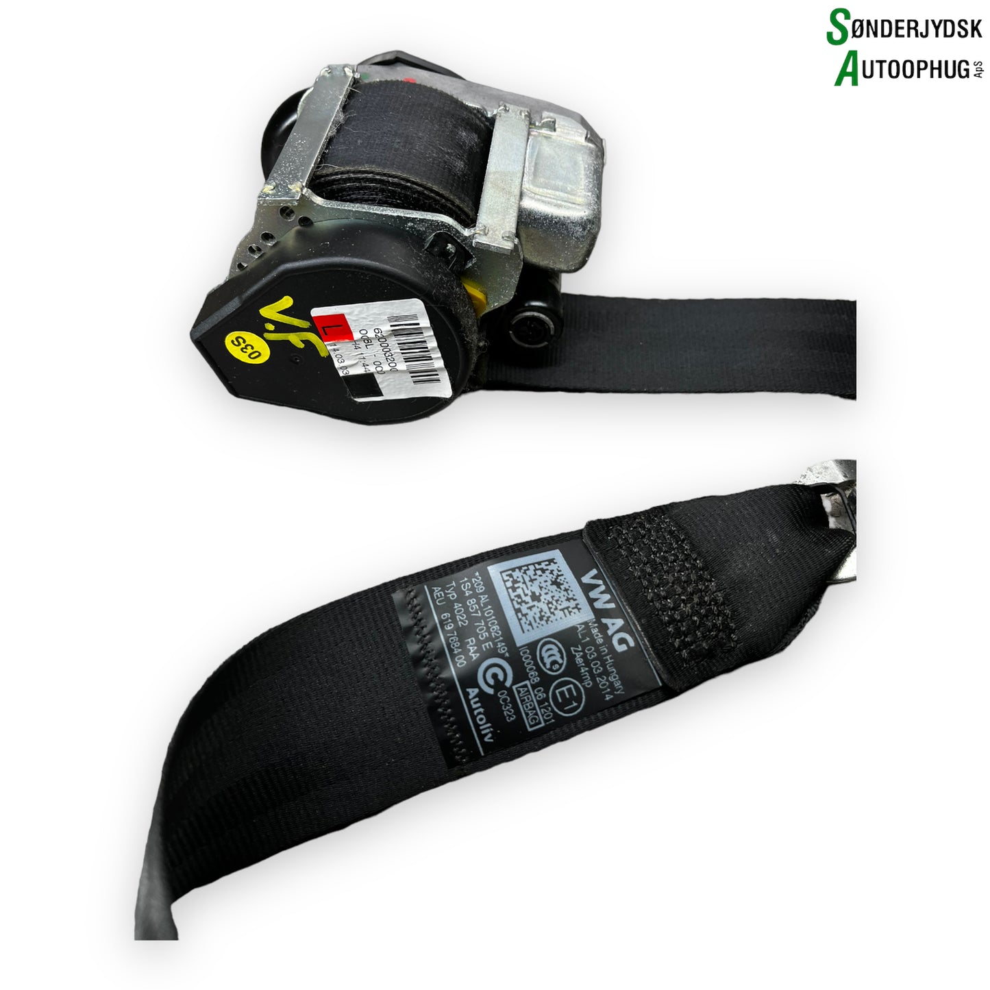 Skoda Citigo Sikkerhedsseler For Med OEM Nr. 1S4857705E Fra Skoda Ophugger