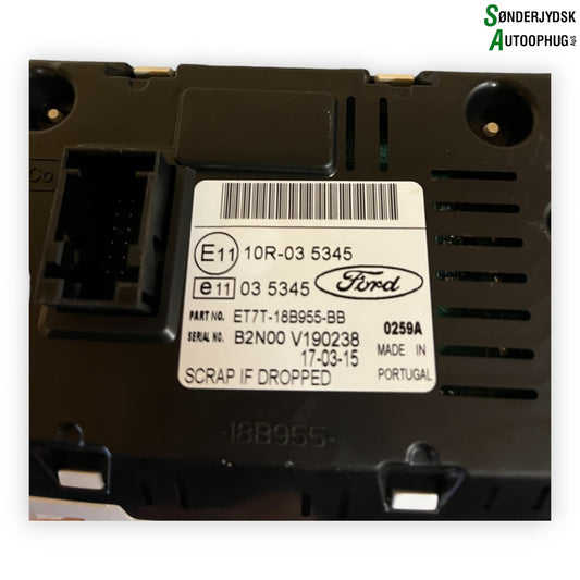 Ford Fiesta 7 Radio, Multi Display Med OEM Nr. 2017880 Fra Ford Ophugger