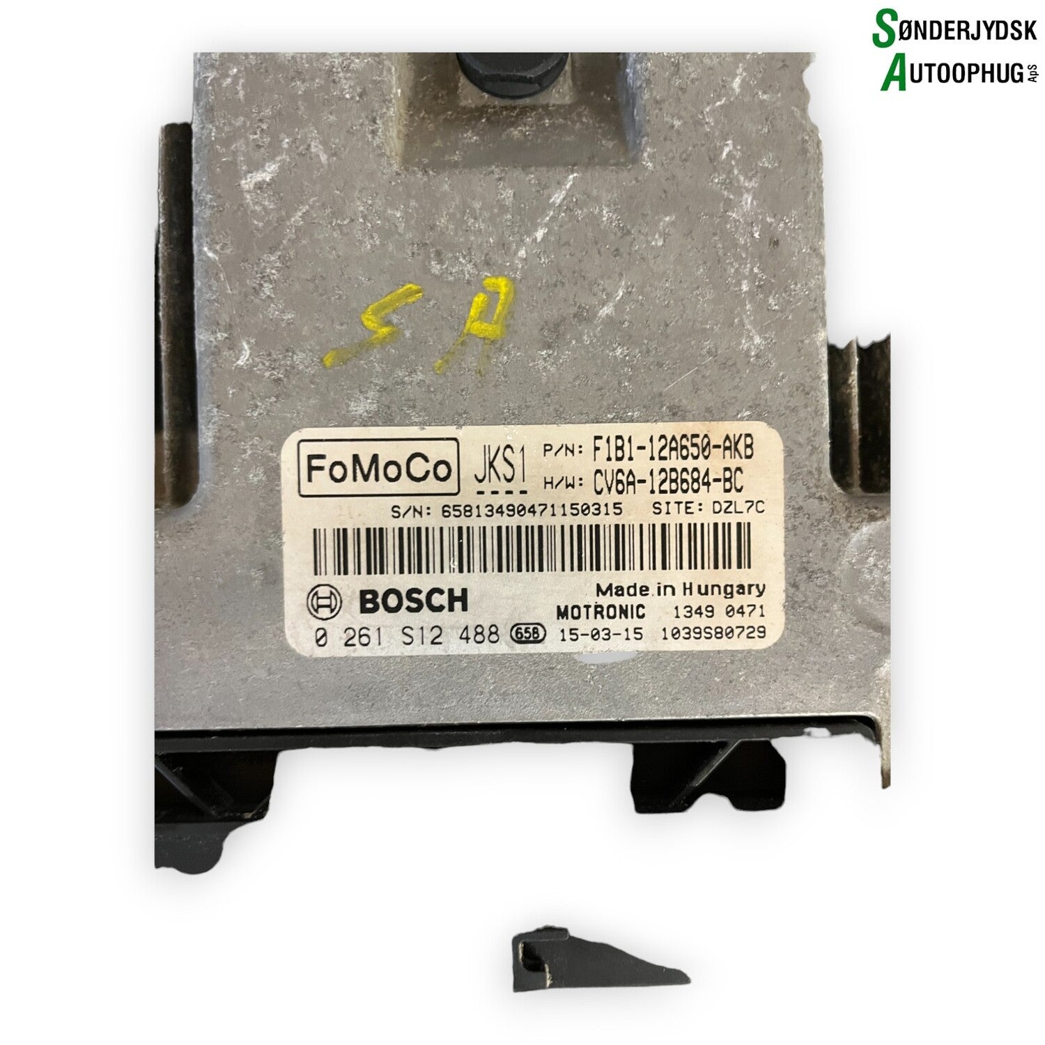 Ford Fiesta 7 Motorstyring - Motorstyreboks - Injection Elboks Med OEM Nr. F1B112A650AKB Fra Ford Ophugger